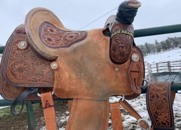 14.5 Corriente roping saddle - Image 3